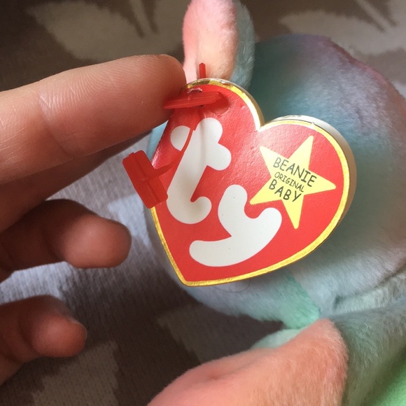 Rare ty Peace Bear beanie baby perfect construction with tag errors - Picture 10 of 15